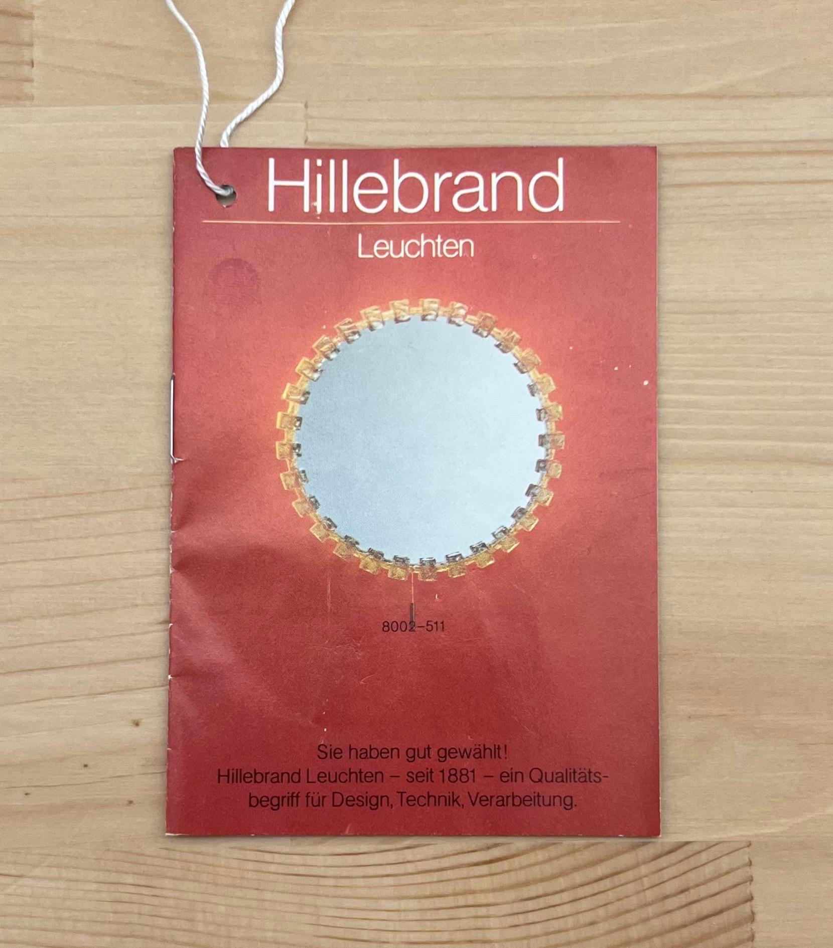 Coppia di applique tedesche di metà secolo in vetro trasparente a conchiglia di Hillebrand, anni '70 in vendita 7