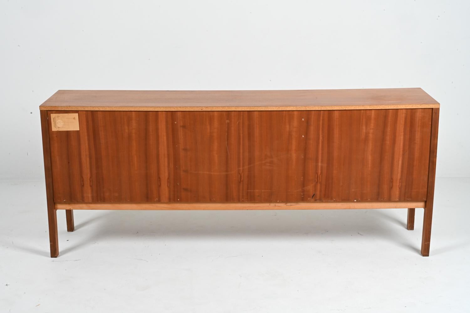 German Mid-Century Teak Woven-Front Sideboard by Leo Bub, c. 1960 For Sale 8