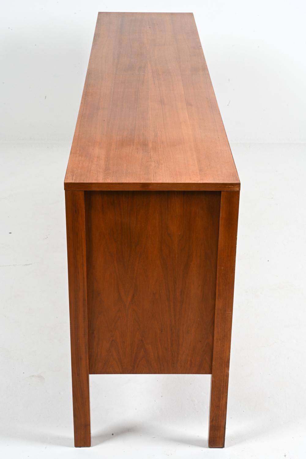 German Mid-Century Teak Woven-Front Sideboard by Leo Bub, c. 1960 For Sale 11