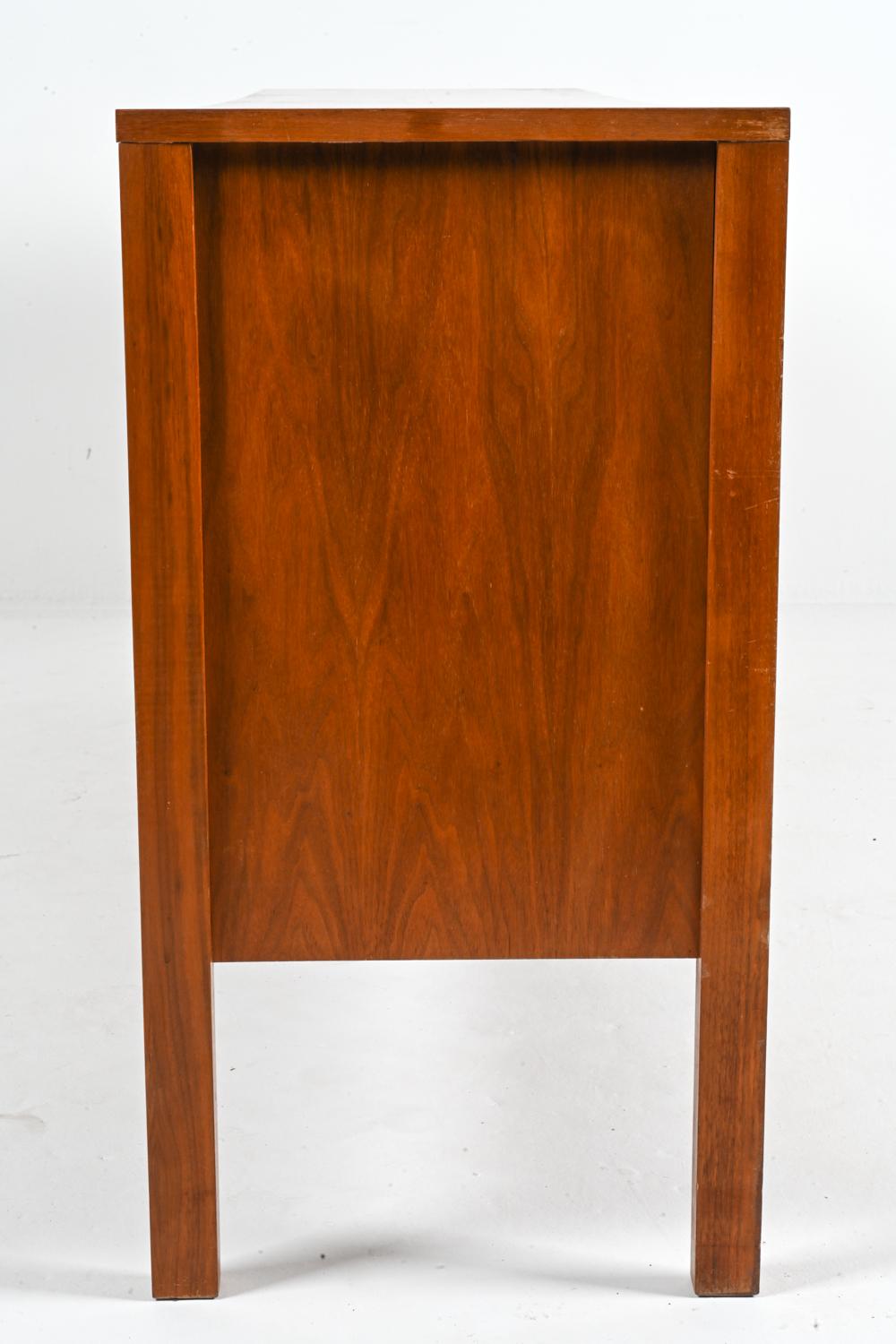 German Mid-Century Teak Woven-Front Sideboard by Leo Bub, c. 1960 For Sale 12