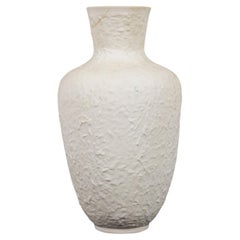 Vaso per bouquet in porcellana bianca strutturata della Germania di metà secolo