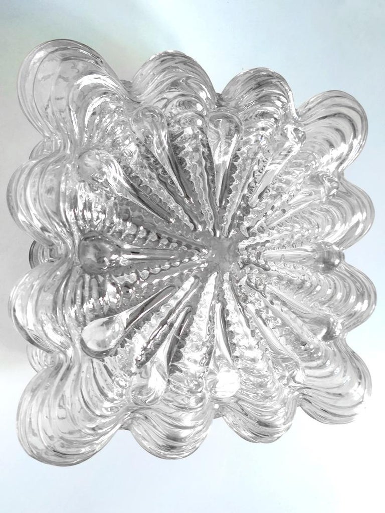 Mid-Century Modern German Midcentury Vintage Bubble Glass Ceiling or Wall Light Flushmount, 1960s For Sale