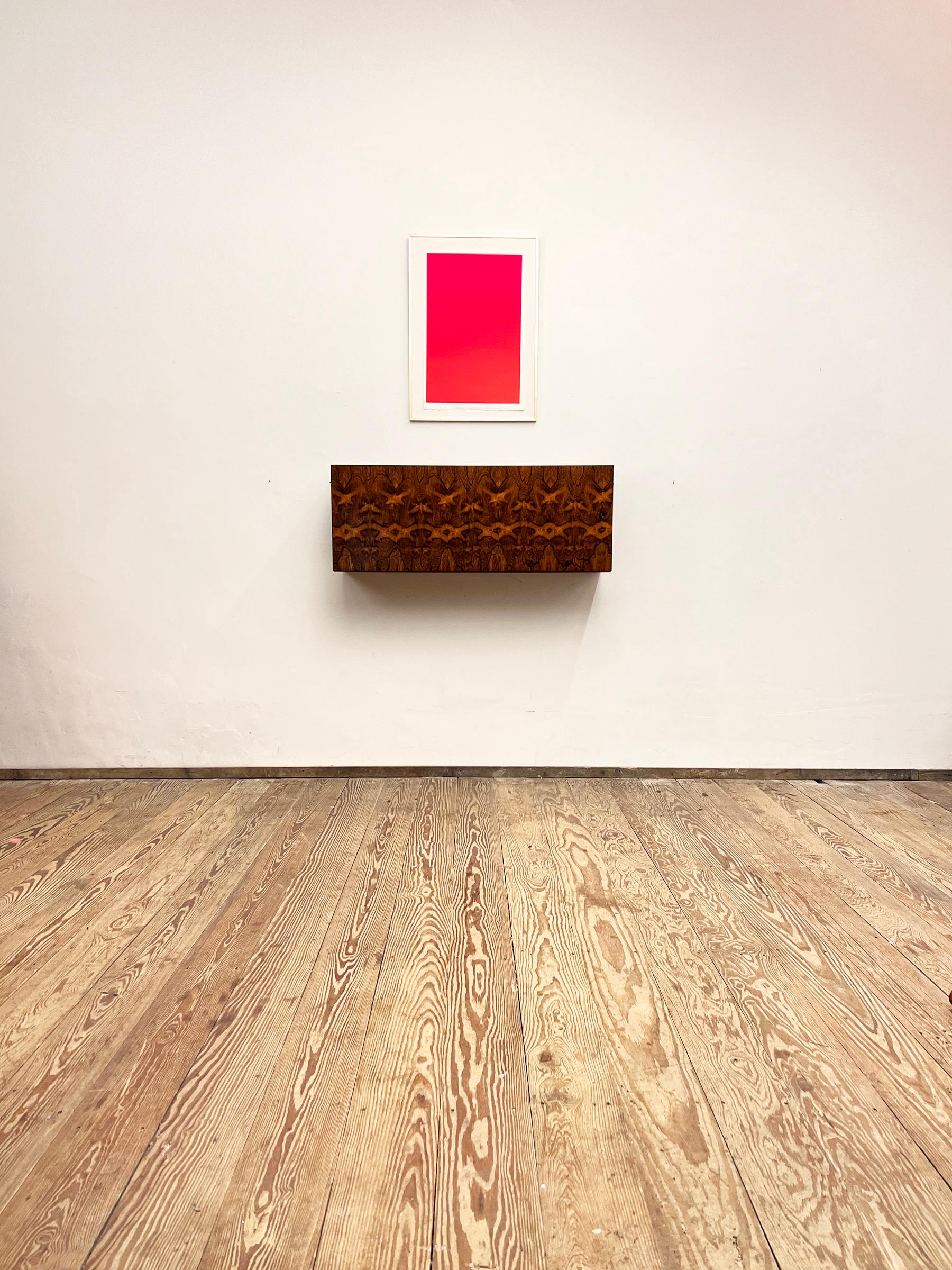 German MidCentury Wall Shelf or Bar in Rosewood, 1960s at 1stDibs