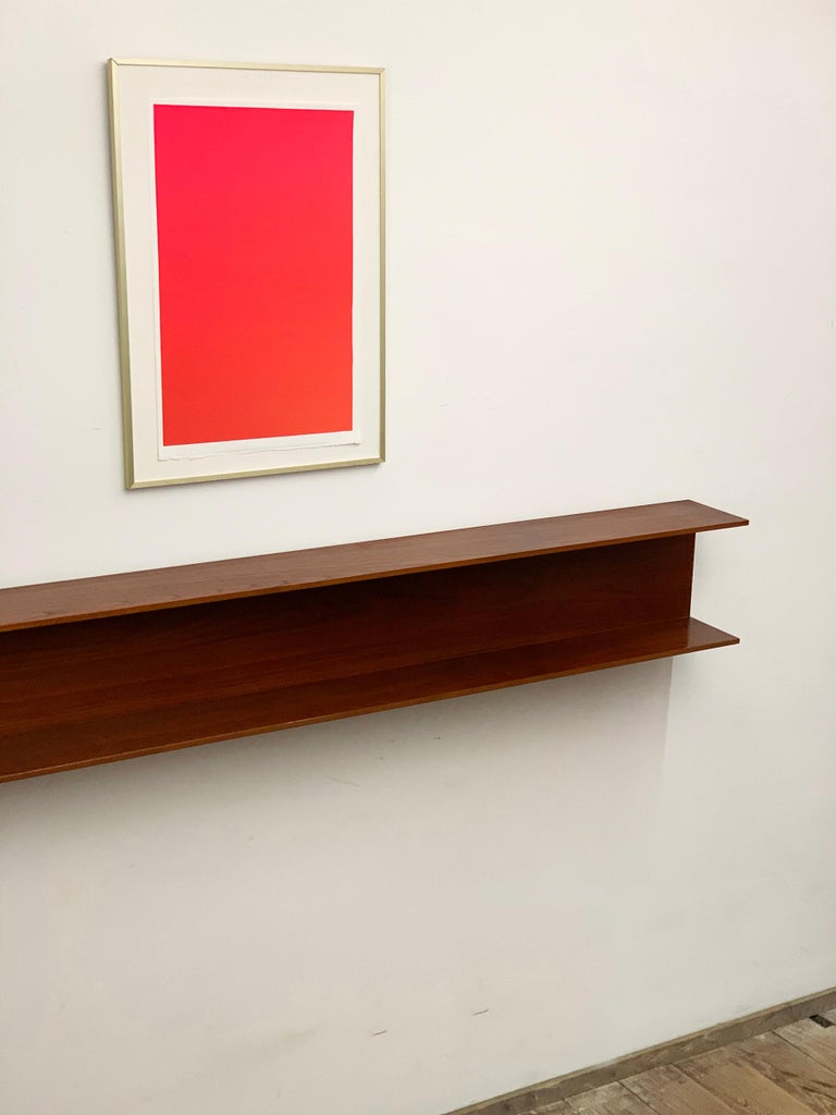German Mid-Century Wall Unit in Teak by Walter Wirz for Wilhelm Renz ...