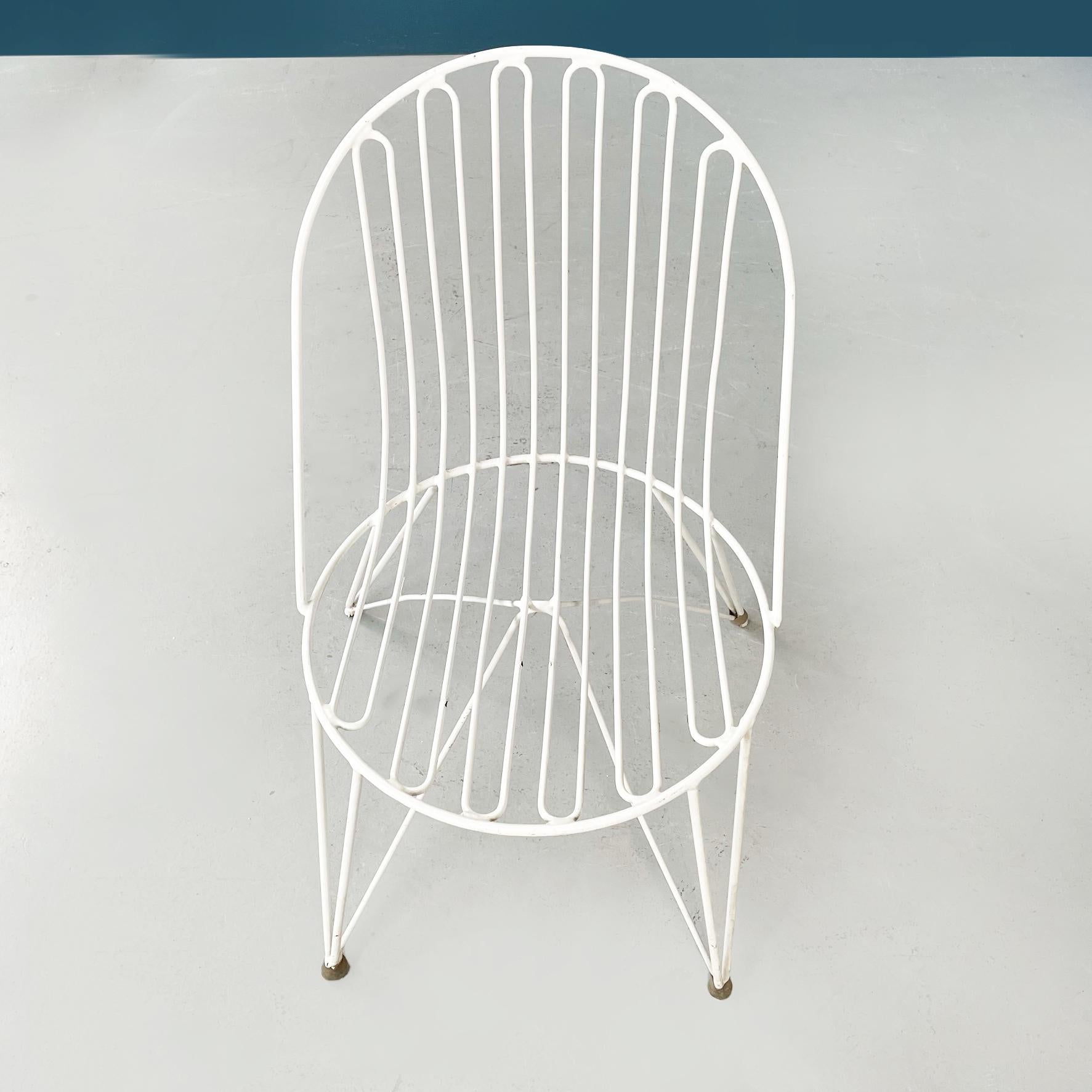 German Mid-Century White Iron Garden Chairs by Mauser Werke Waldeck, 1950s 10