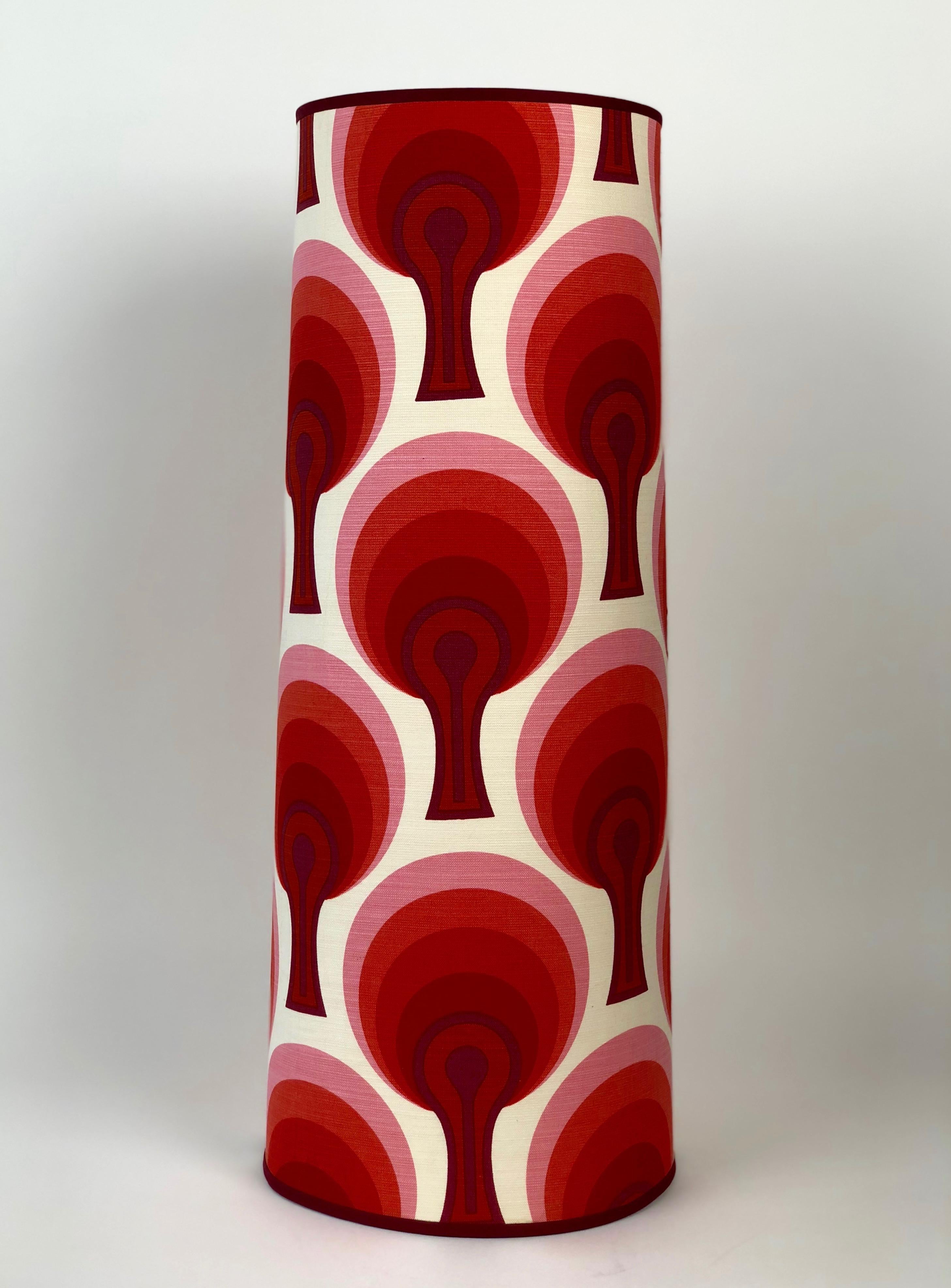 Moderne Lampe de table extra-large allemande du milieu du siècle avec base en verre en vente