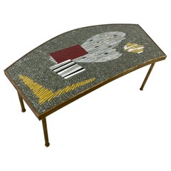 German Midcentury Glas Mosaic Coffee Table by Berthold Müller-Oerlinghausen