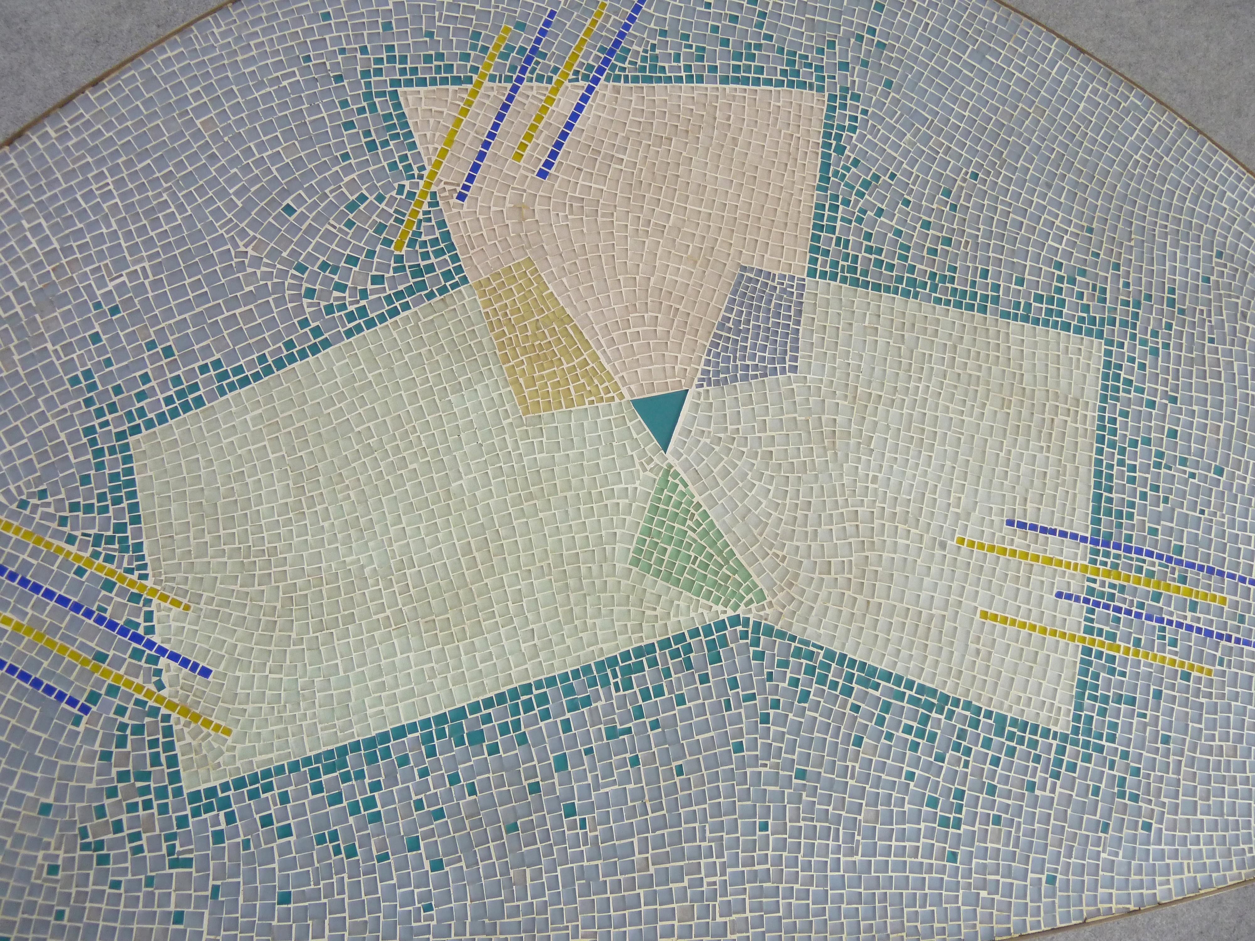 German Midcentury Glas Mosaic Table Coffeetable by Berthold Muller-Oerlinghausen 4