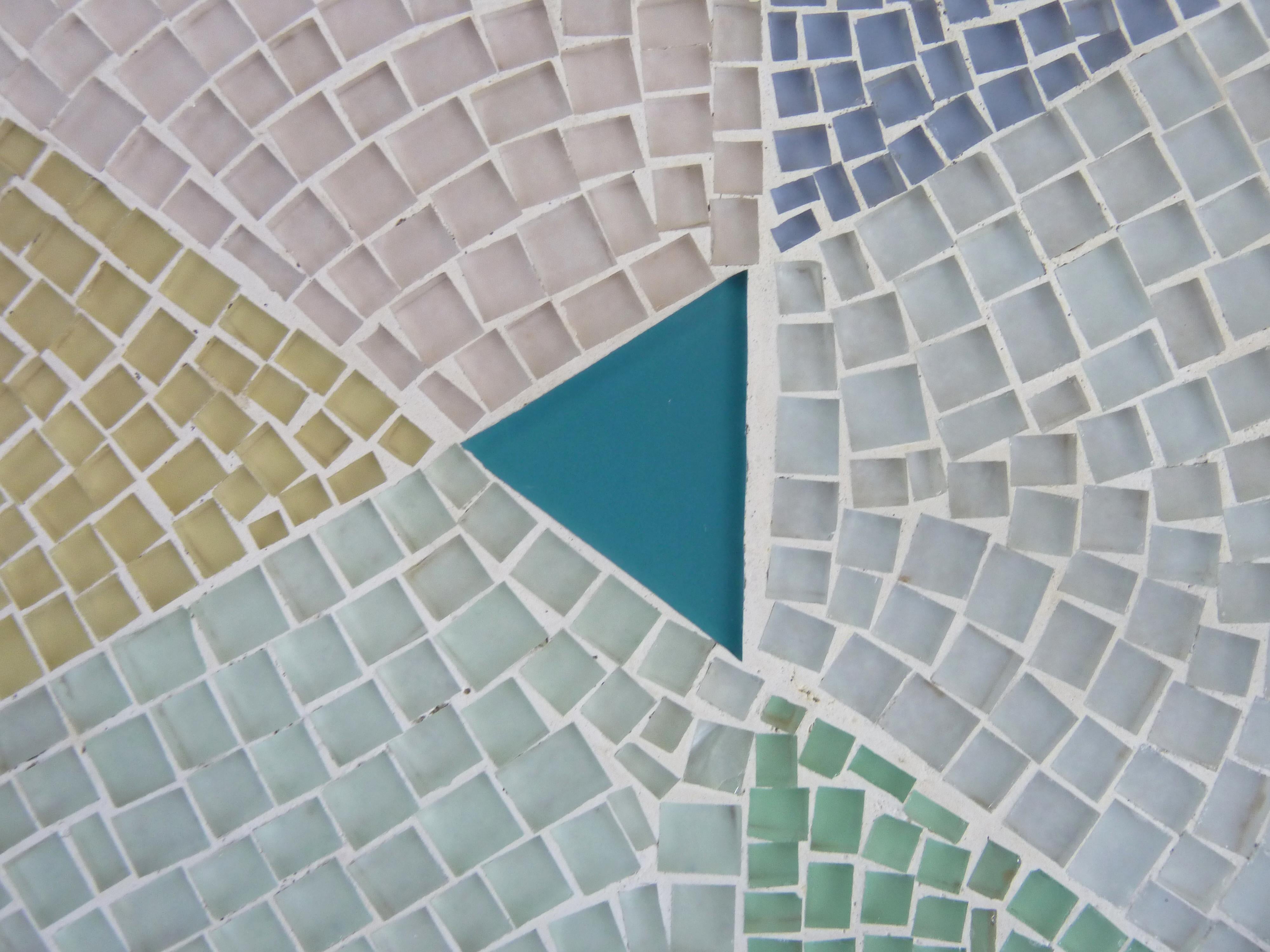 German Midcentury Glas Mosaic Table Coffeetable by Berthold Muller-Oerlinghausen 1