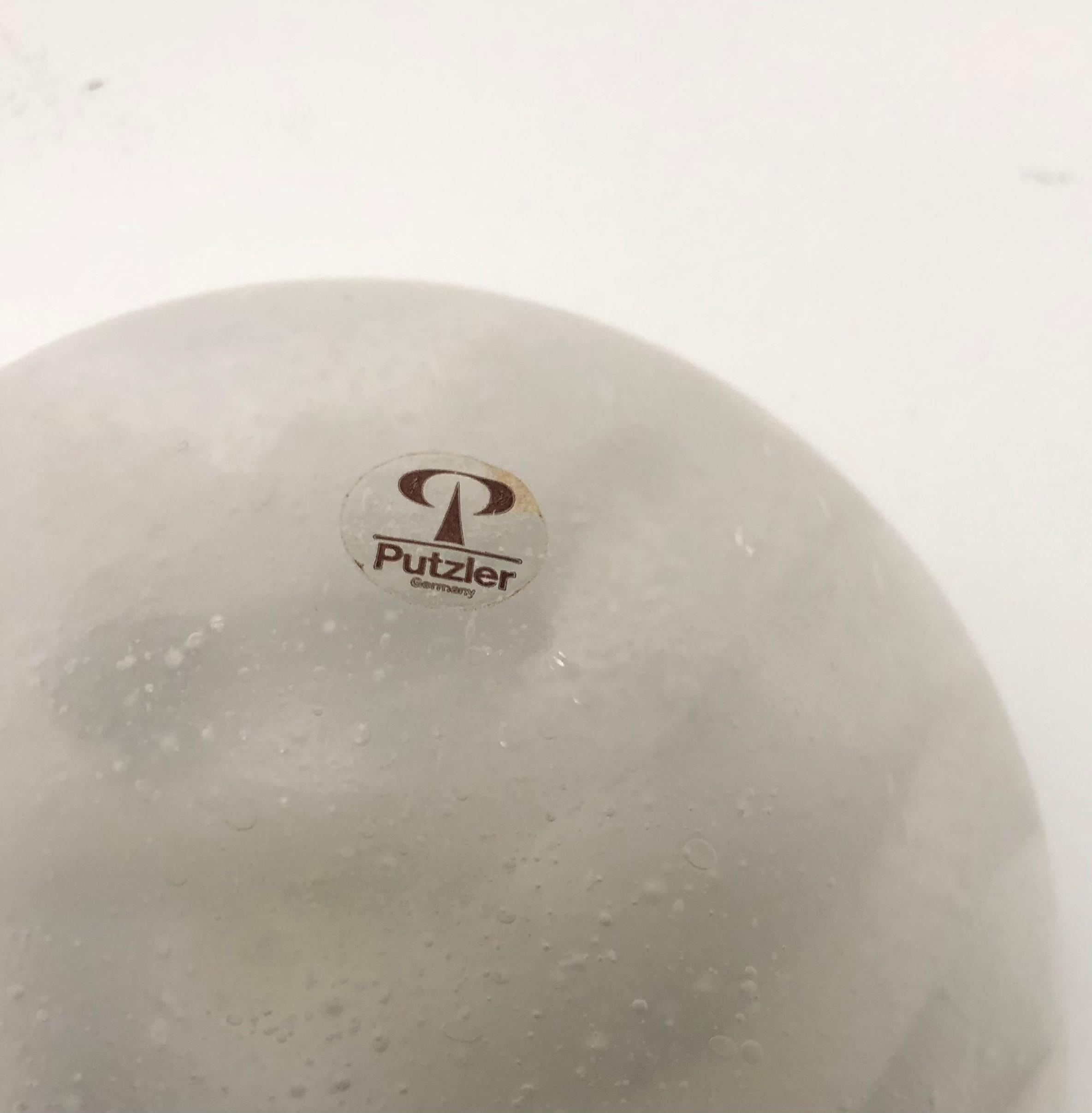 Metallo Coppia di applique in vetro del Medioevo tedesco di Peill & Putzler, anni '70 in vendita