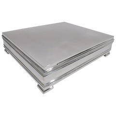 German Midcentury Modern Classical Sterling Silver Desk Box
