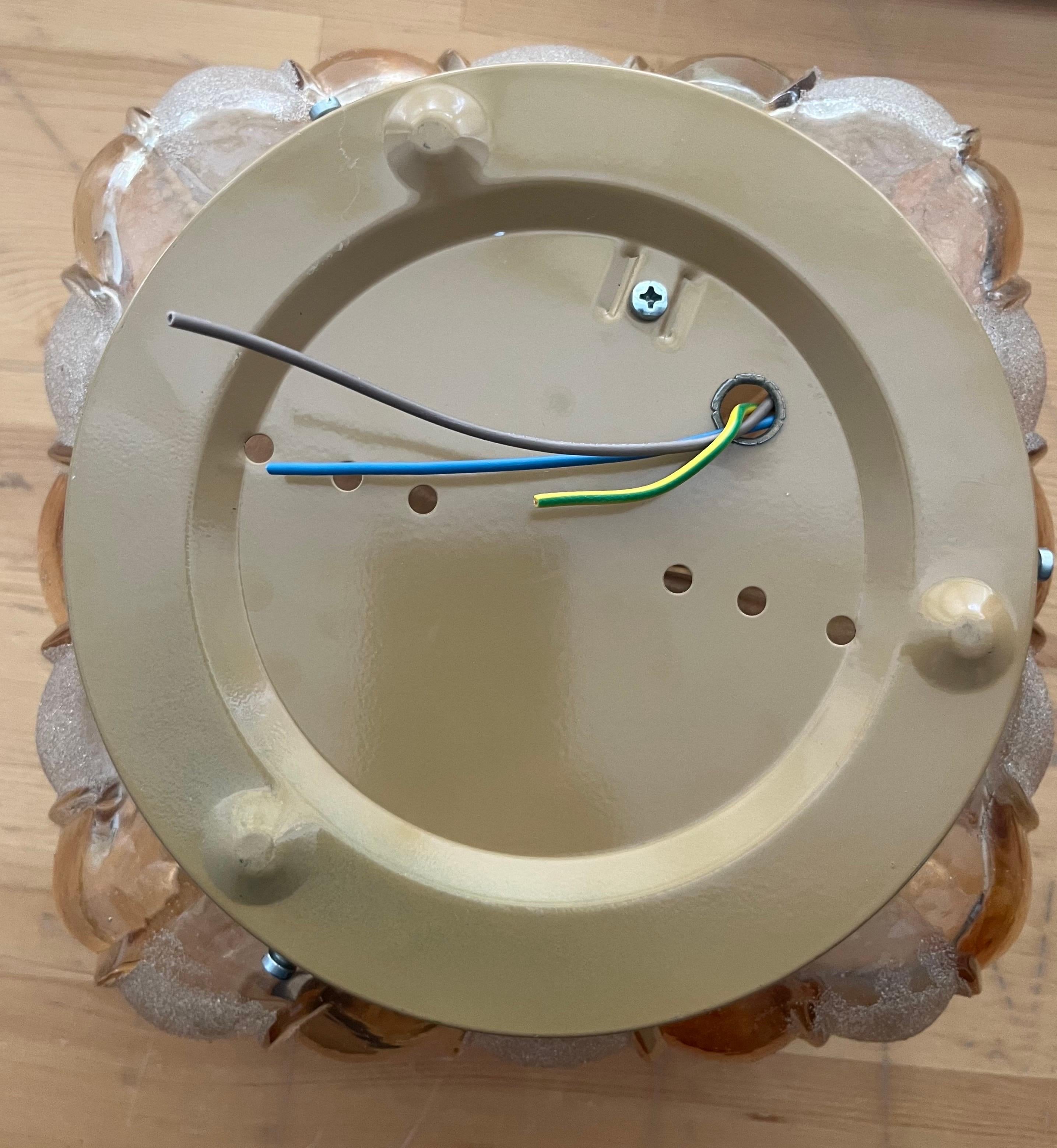 Juego alemán de cuatro apliques de cristal de mediados de siglo, WILA Leuchten, años 70 en venta 6