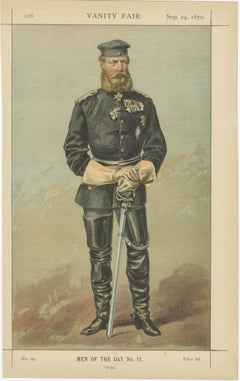 German Military Portrait – Vanity Fair Men of the Day No. 11, 1870