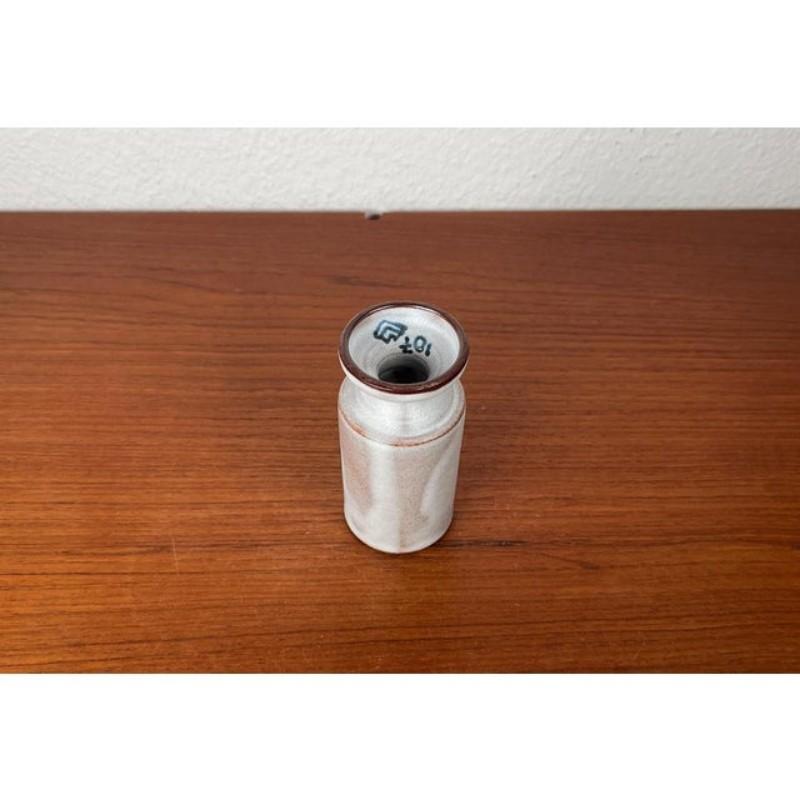 German Minimalist Pottery Candleholder by Monika Maetzel, Mid-Century 1960s For Sale 4