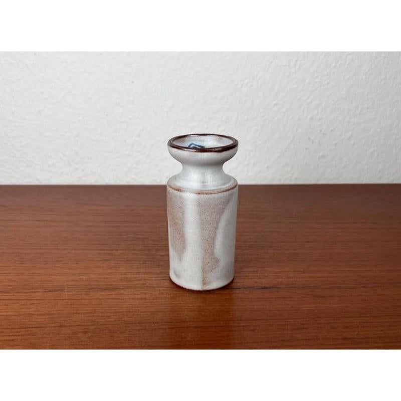 German Minimalist Pottery Candleholder by Monika Maetzel, Mid-Century 1960s For Sale 5