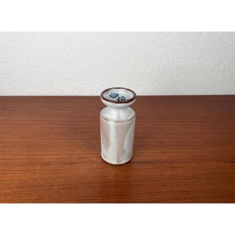 German Minimalist Pottery Candleholder by Monika Maetzel, Mid-Century 1960s For Sale 8