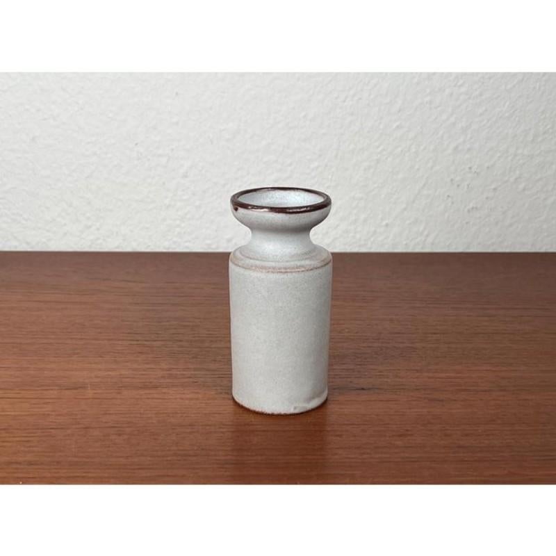 German Minimalist Pottery Candleholder by Monika Maetzel, Mid-Century 1960s For Sale 10