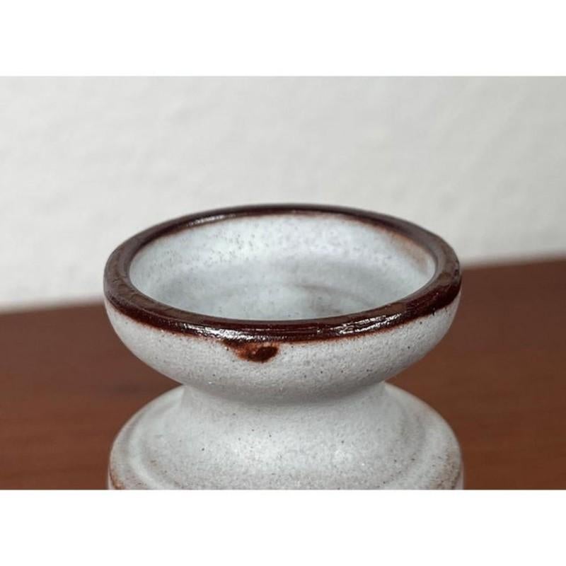 German Minimalist Pottery Candleholder by Monika Maetzel, Mid-Century 1960s For Sale 11