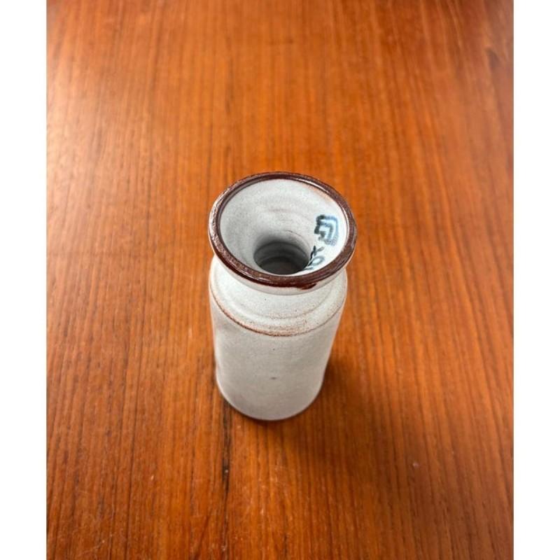 German Minimalist Pottery Candleholder by Monika Maetzel, Mid-Century 1960s In Good Condition For Sale In Hamburg, DE