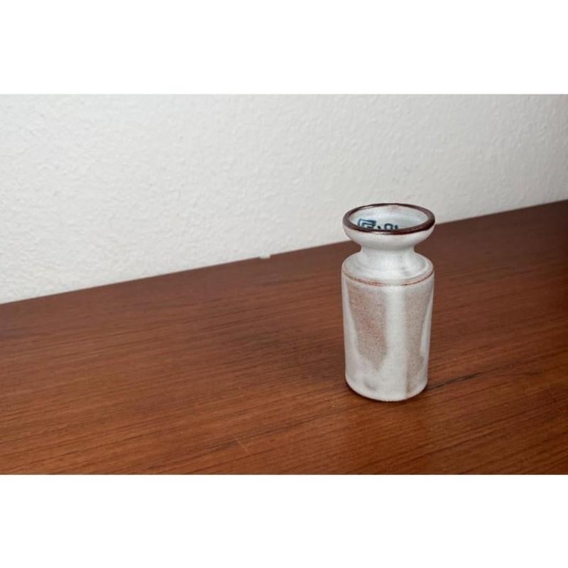 Ceramic German Minimalist Pottery Candleholder by Monika Maetzel, Mid-Century 1960s For Sale