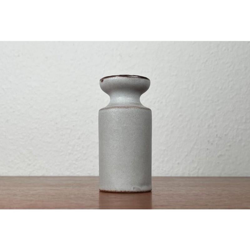 German Minimalist Pottery Candleholder by Monika Maetzel, Mid-Century 1960s For Sale 1