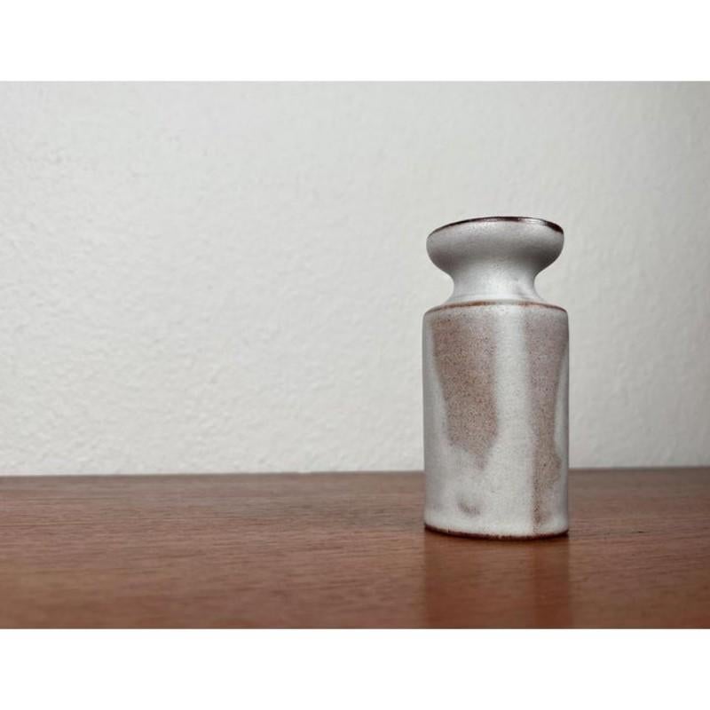 German Minimalist Pottery Candleholder by Monika Maetzel, Mid-Century 1960s For Sale 2