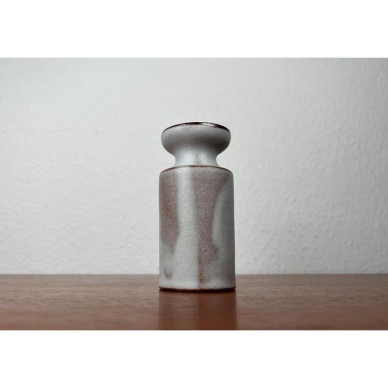 German Minimalist Pottery Candleholder by Monika Maetzel, Mid-Century 1960s For Sale 3