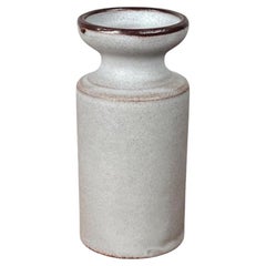 German Minimalist Pottery Candleholder by Monika Maetzel, Mid-Century 1960s