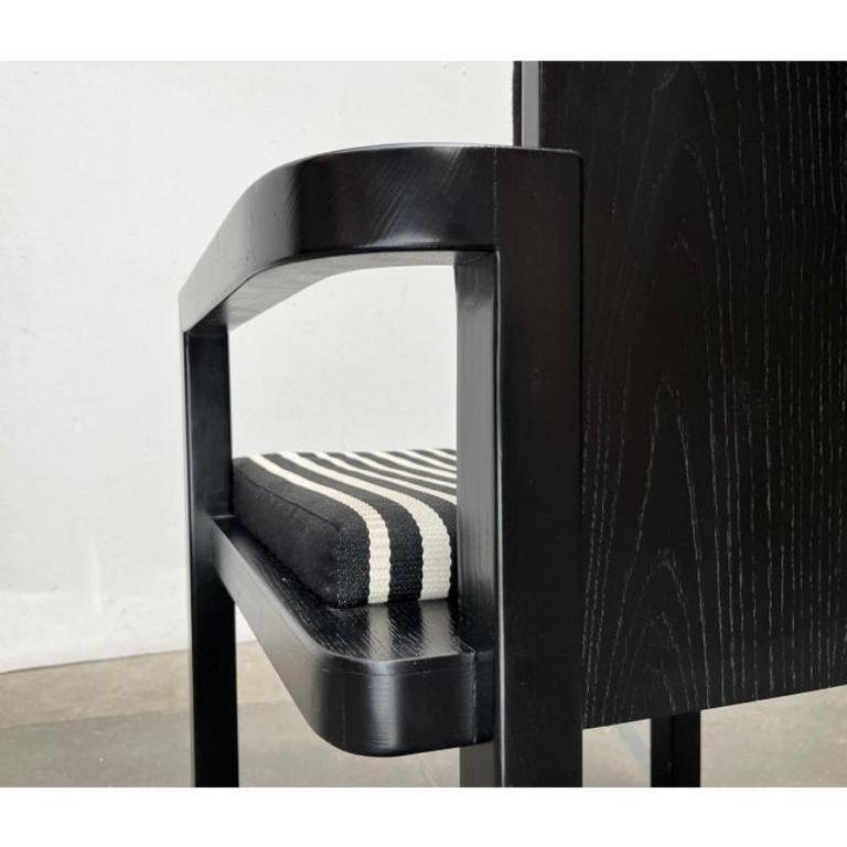 20ième siècle Fauteuil Fagus allemand modèle D51 avec coussin à motif Bauhaus en vente
