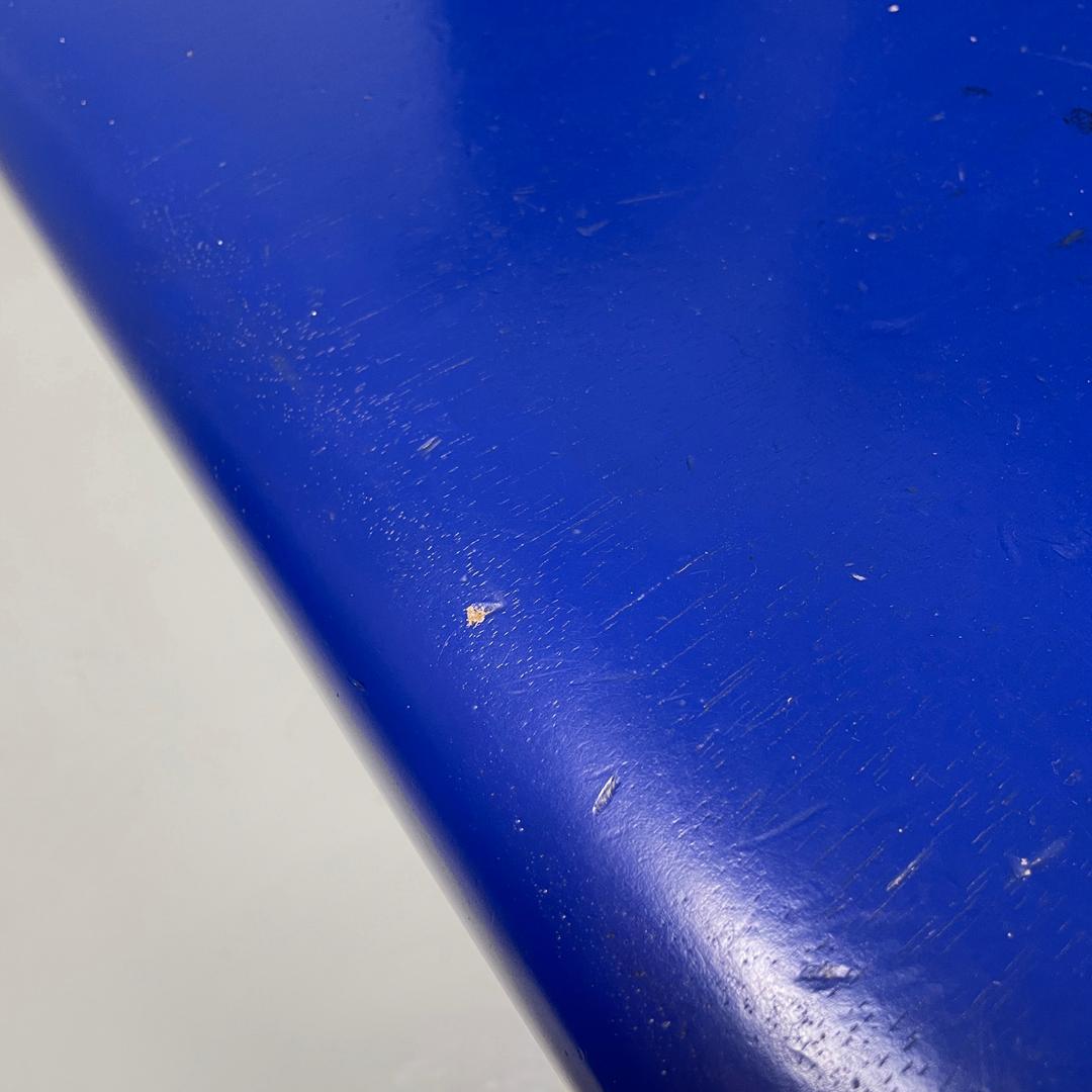 German modern blue and black wooden chairs D61 by El Lissitzky for Tecta, 1970s For Sale 10