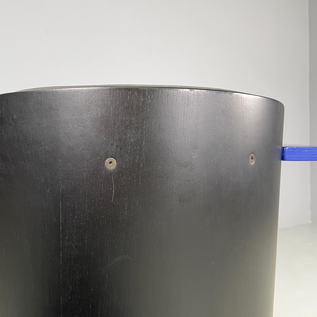 German modern blue and black wooden chairs D61 by El Lissitzky for Tecta, 1970s For Sale 12