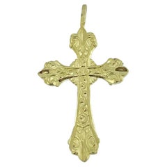 German Modern Cross Yellow Gold