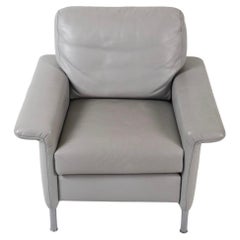 German Modern Gray Leather armchair by Rolf Benz BMP