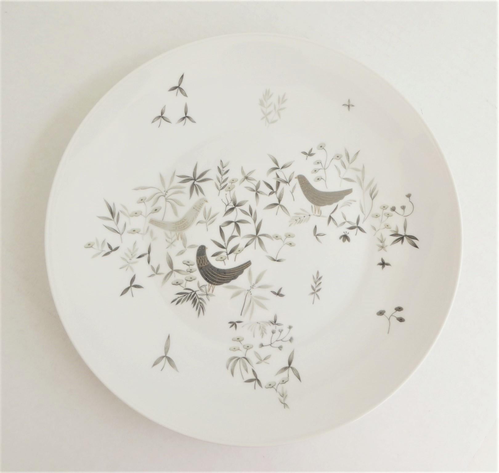 dinnerware with trees