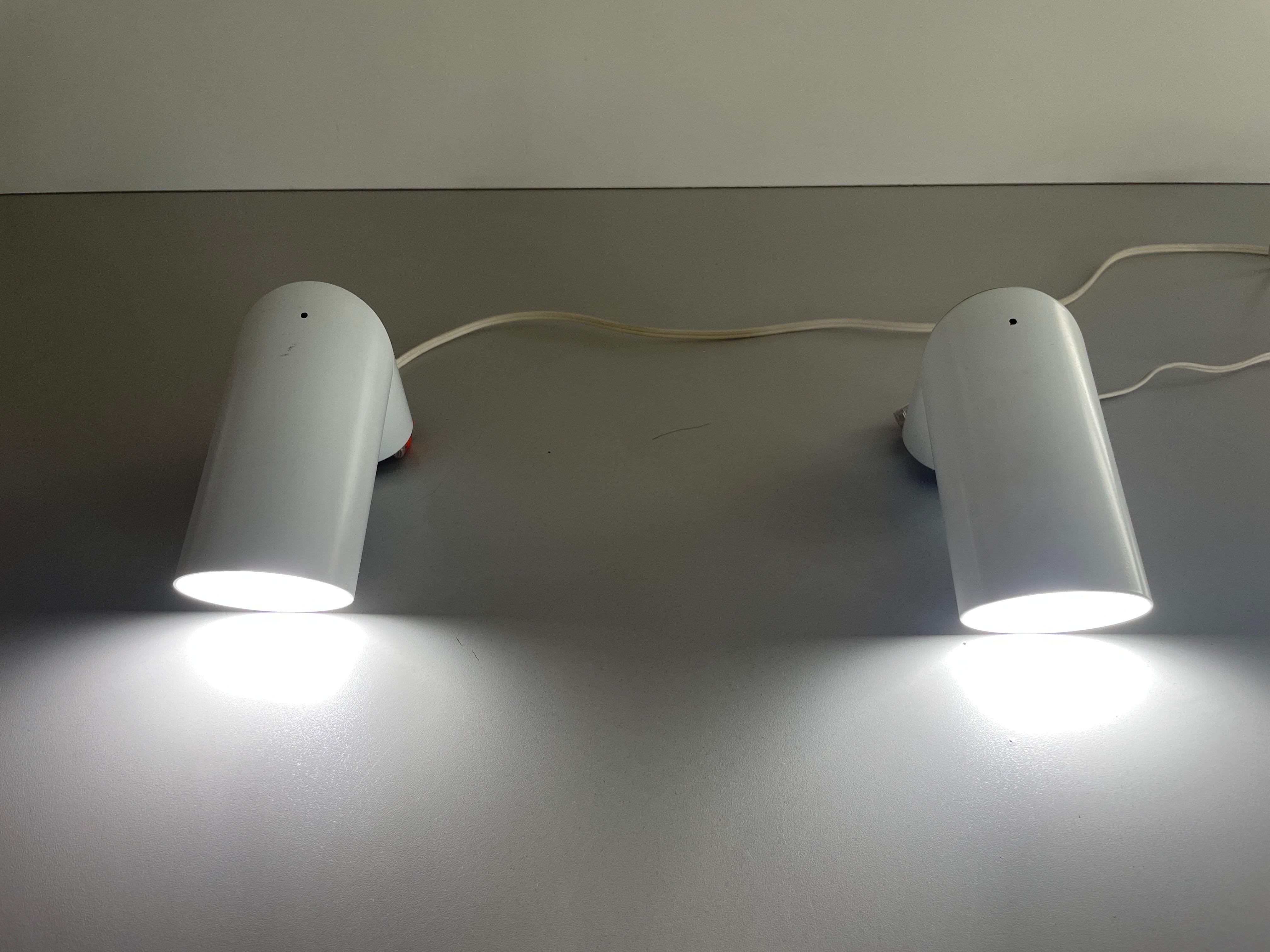 German Modern Rotatable Head Pair of Sconces by Beisl, 1960s, Germany For Sale 8