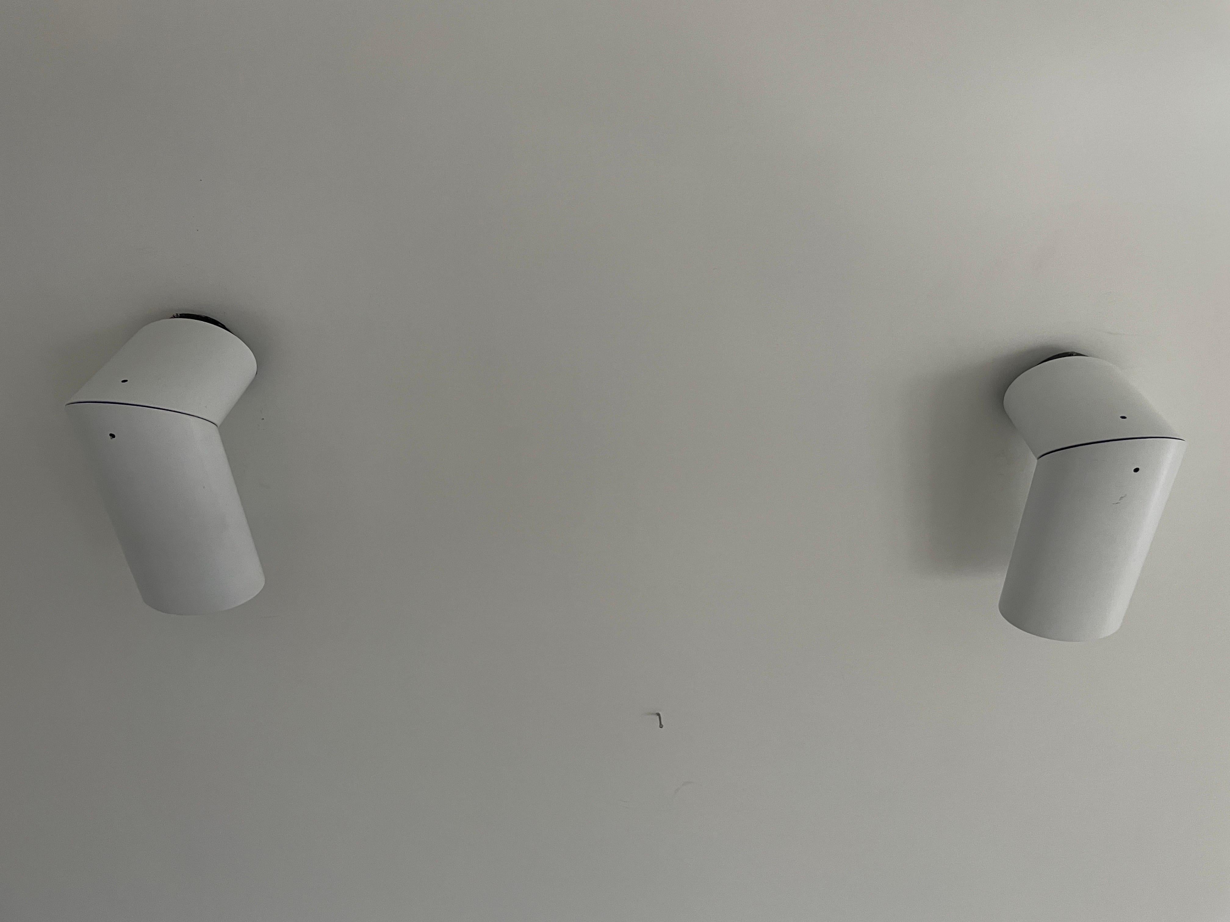 Mid-20th Century German Modern Rotatable Head Pair of Sconces by Beisl, 1960s, Germany For Sale