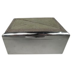 Caja Moderna Alemana de Plata y Shagreen