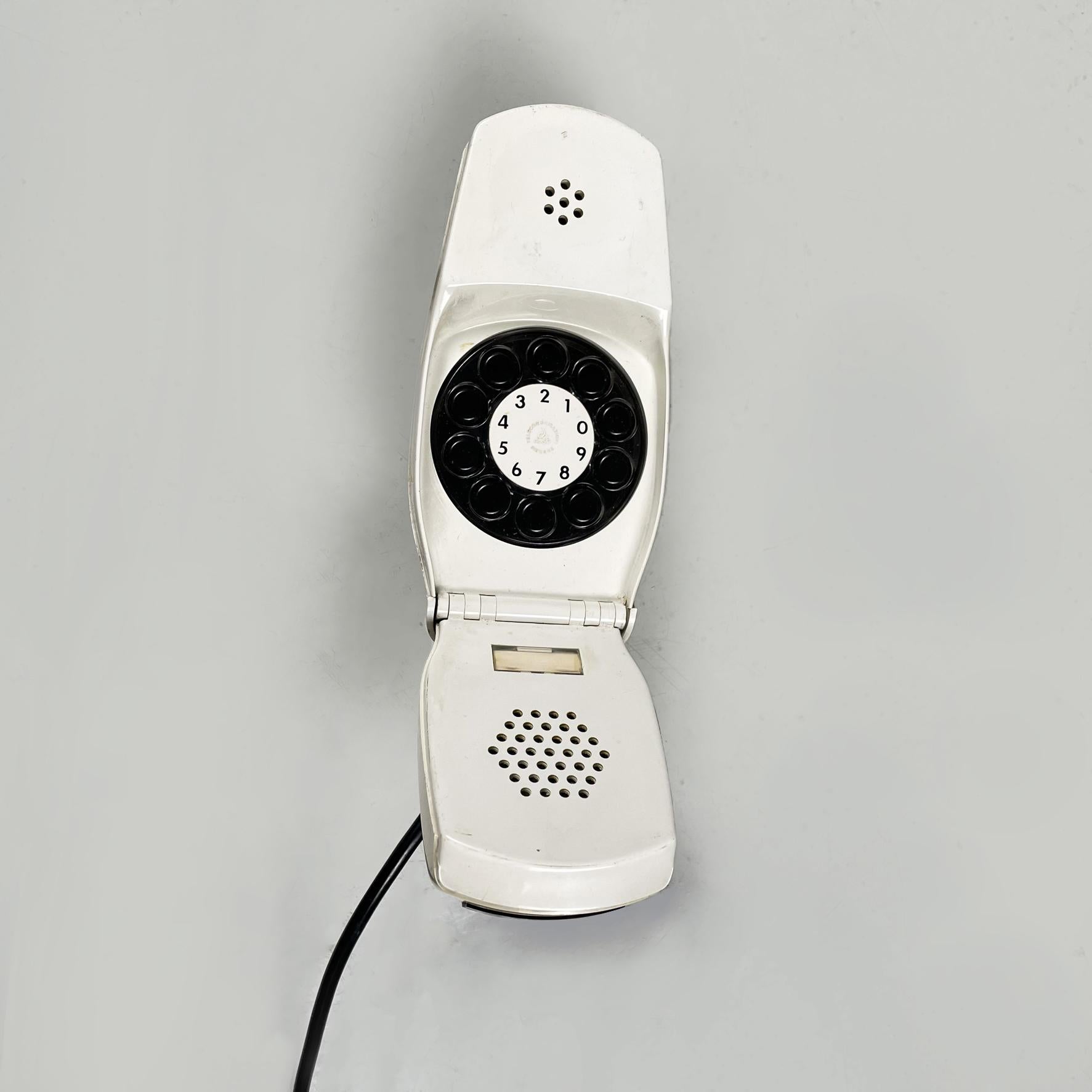 Deutsches modernes weißes Telefon mod. Grillo von Zanuso Sapper für Siemens, 1960er Jahre (Moderne der Mitte des Jahrhunderts) im Angebot