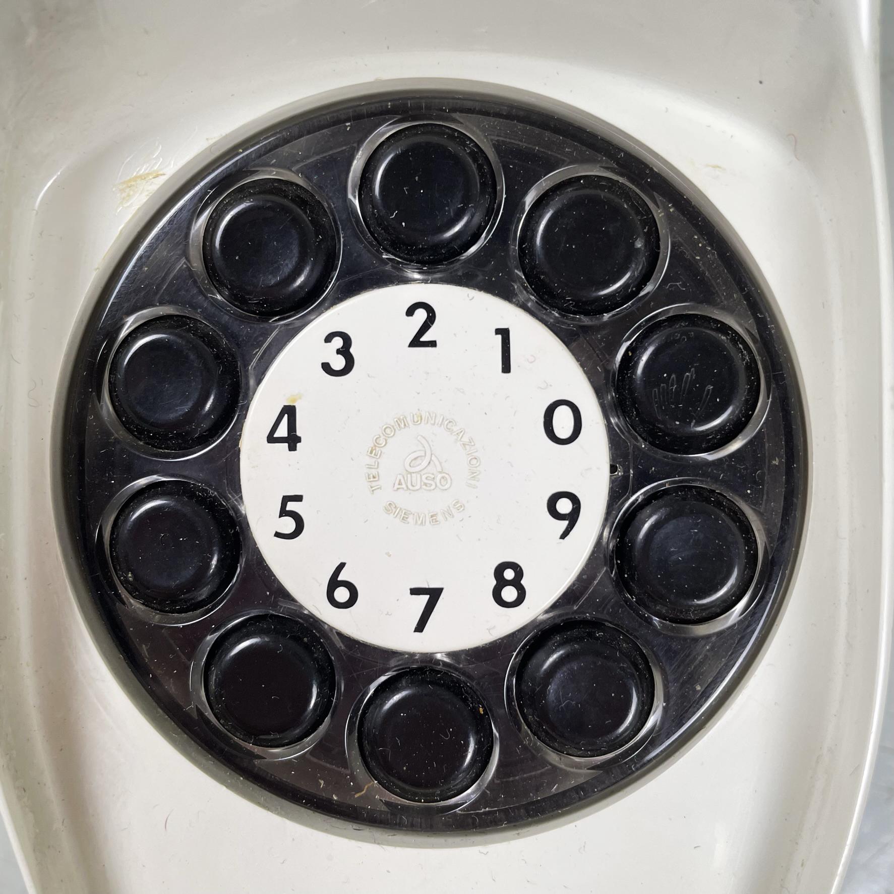 Allemand Telephone moderne allemand blanc Grillo de Zanuso Sapper pour Siemens, années 1960 en vente
