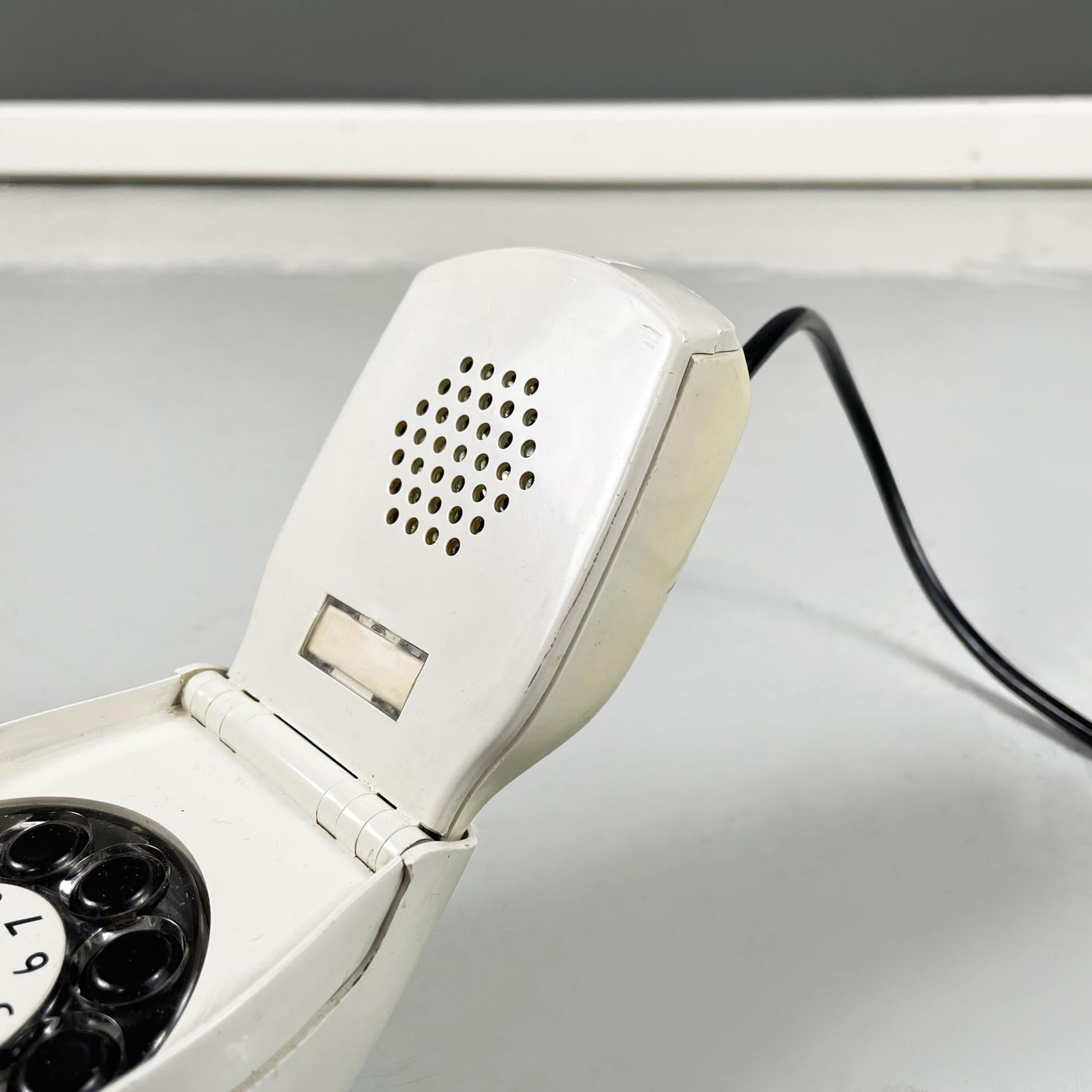 German Modern White Telephone Mod. Grillo by Zanuso Sapper for Siemens, 1960s For Sale 1