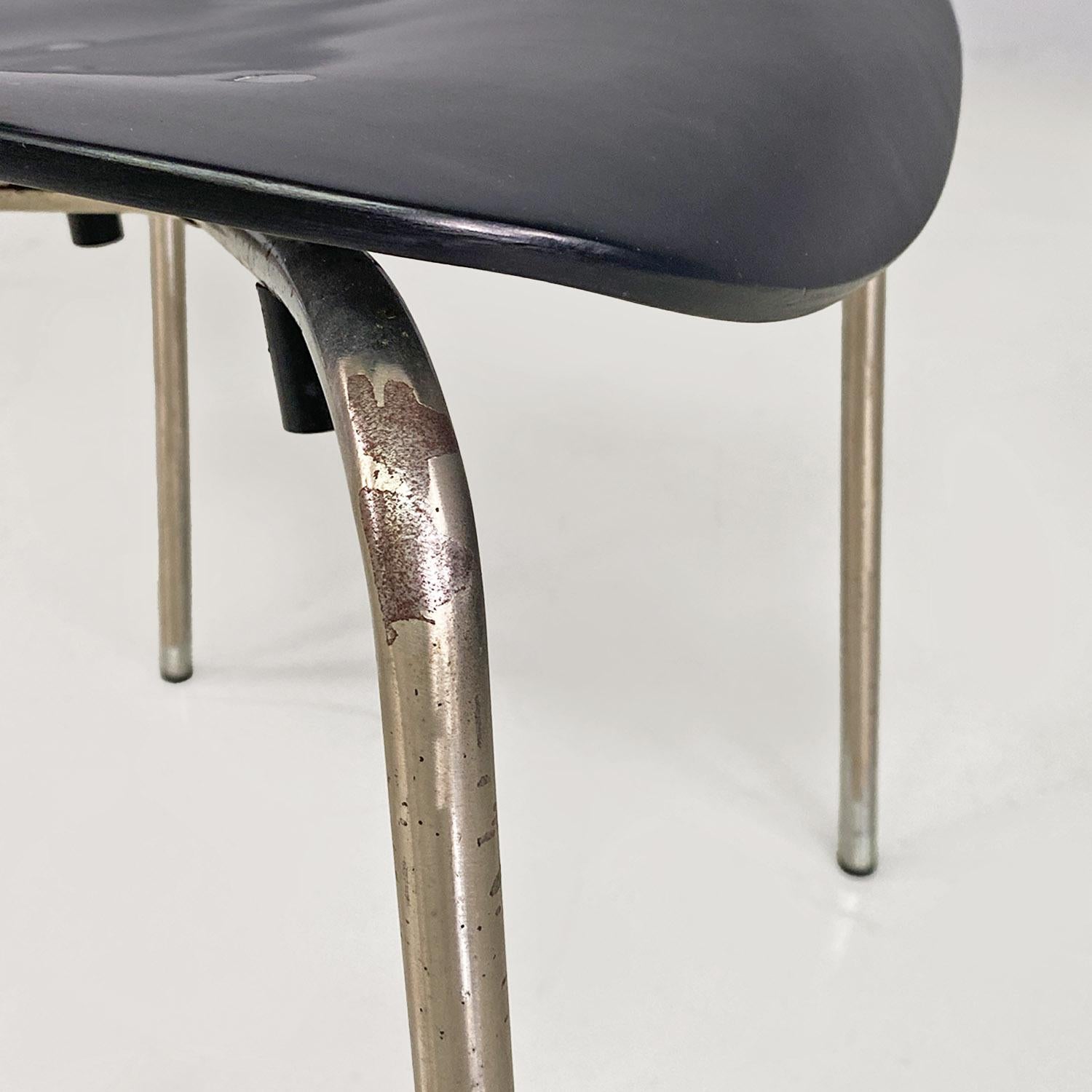German modern wood metal SE68 chairs by Egon Eiermann for Wilde + Spieth, 1960s in vendita 8