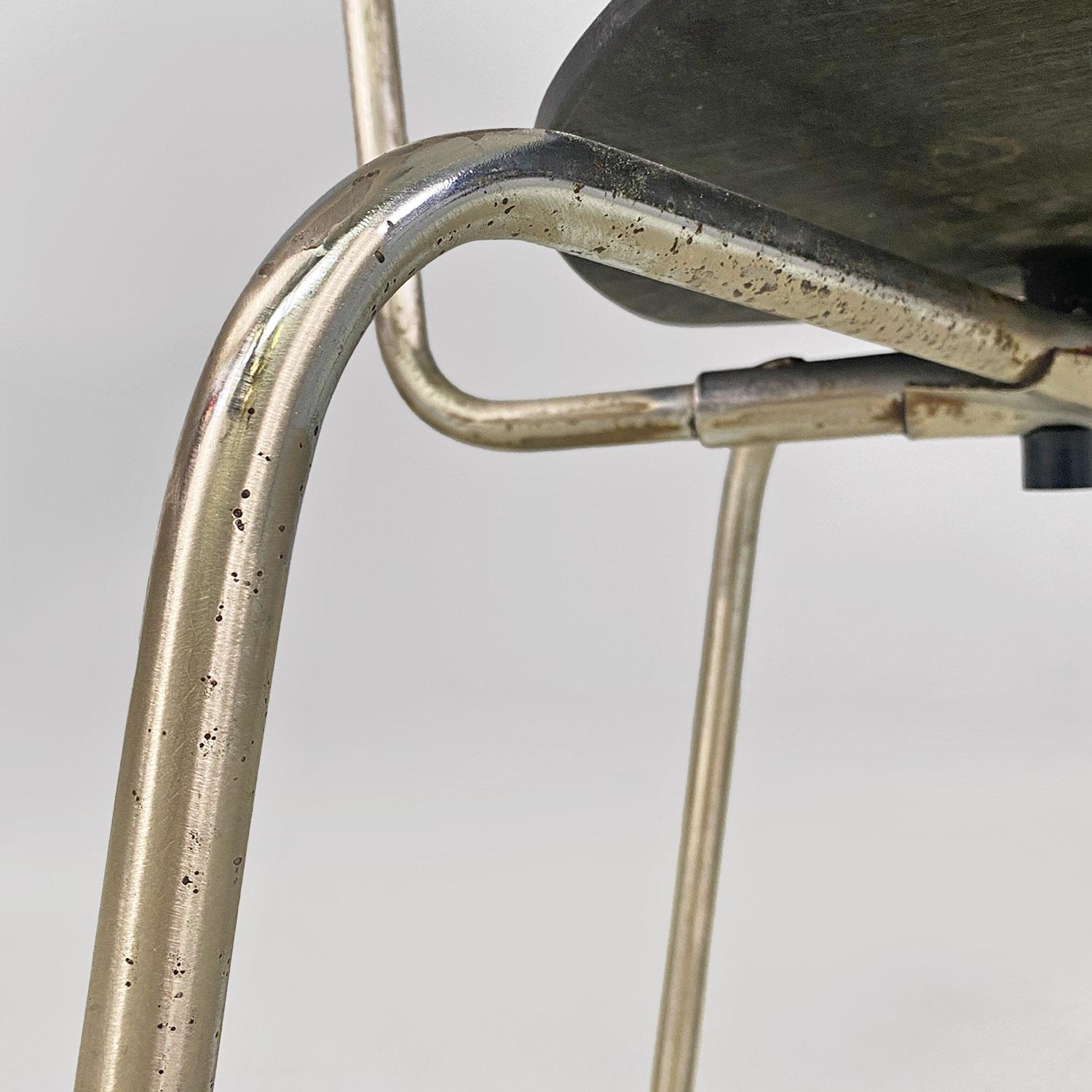 German modern wood metal SE68 chairs by Egon Eiermann for Wilde + Spieth, 1960s in vendita 12