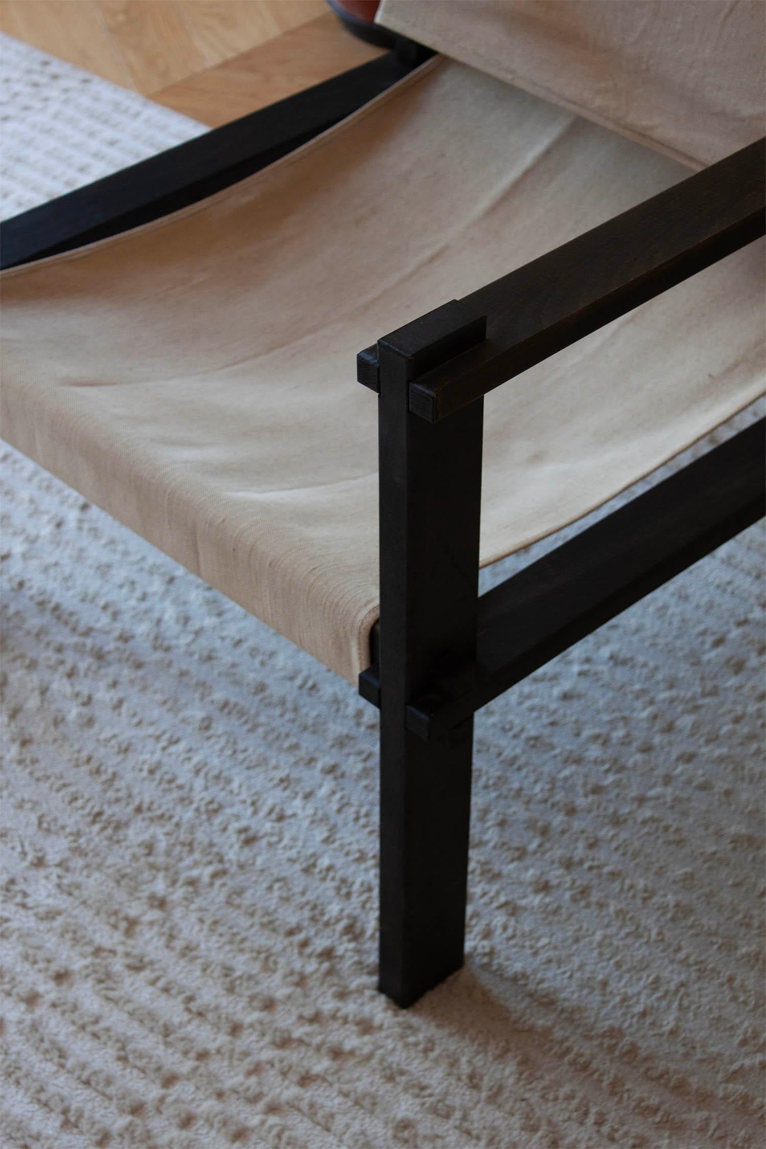 Chaise Safari du modernisme allemand dans le style de chaise fermier en vente 2