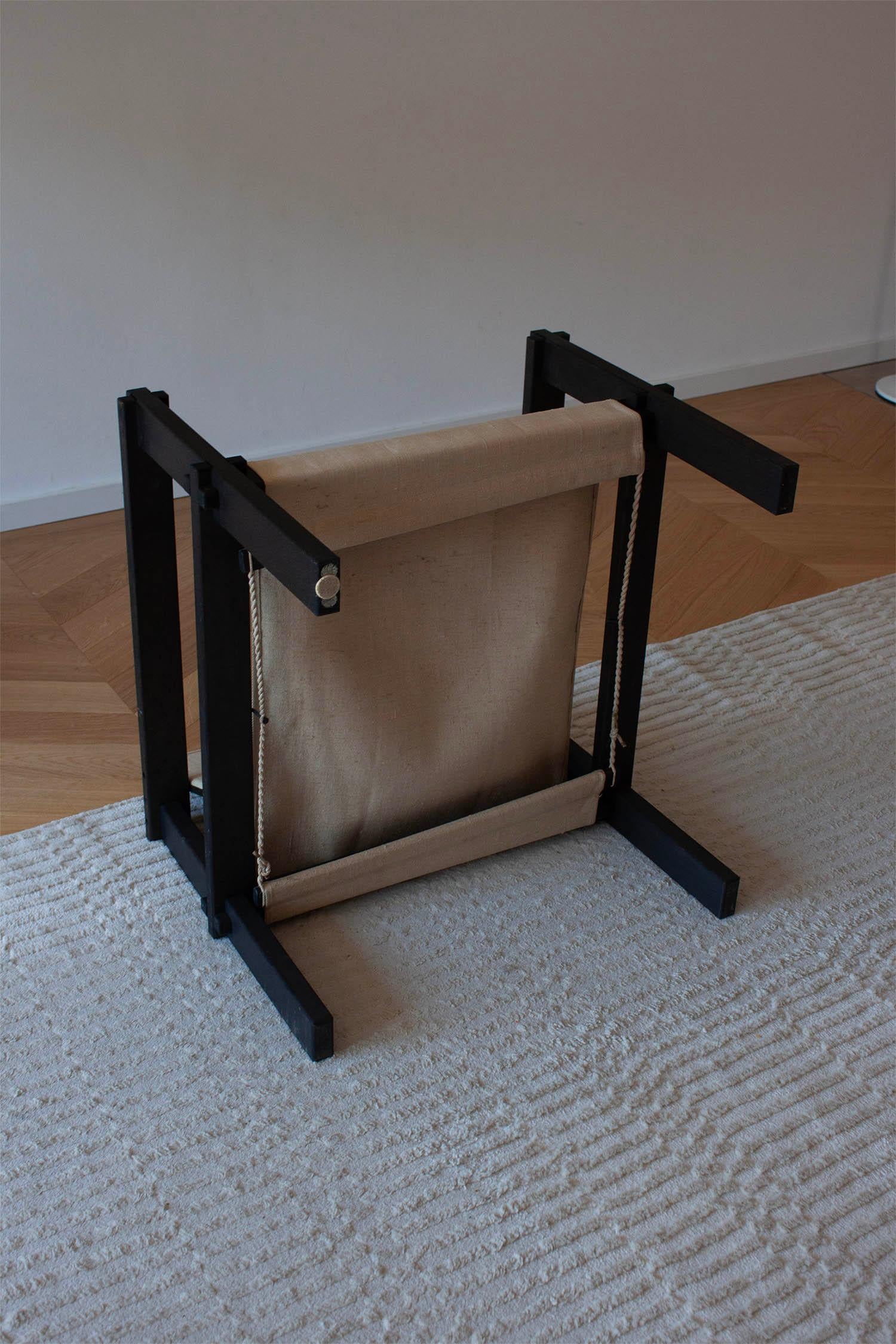 Chaise Safari du modernisme allemand dans le style de chaise fermier en vente 3