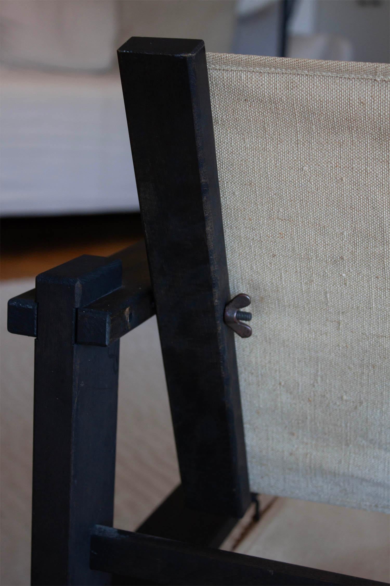 Chaise Safari du modernisme allemand dans le style de chaise fermier en vente 5