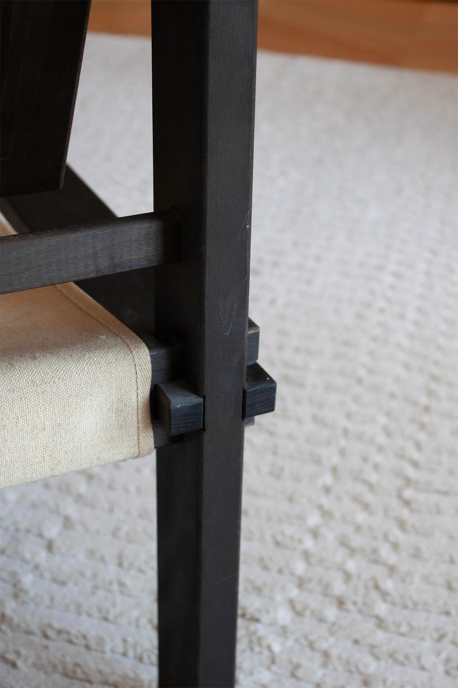 Chaise Safari du modernisme allemand dans le style de chaise fermier en vente 6