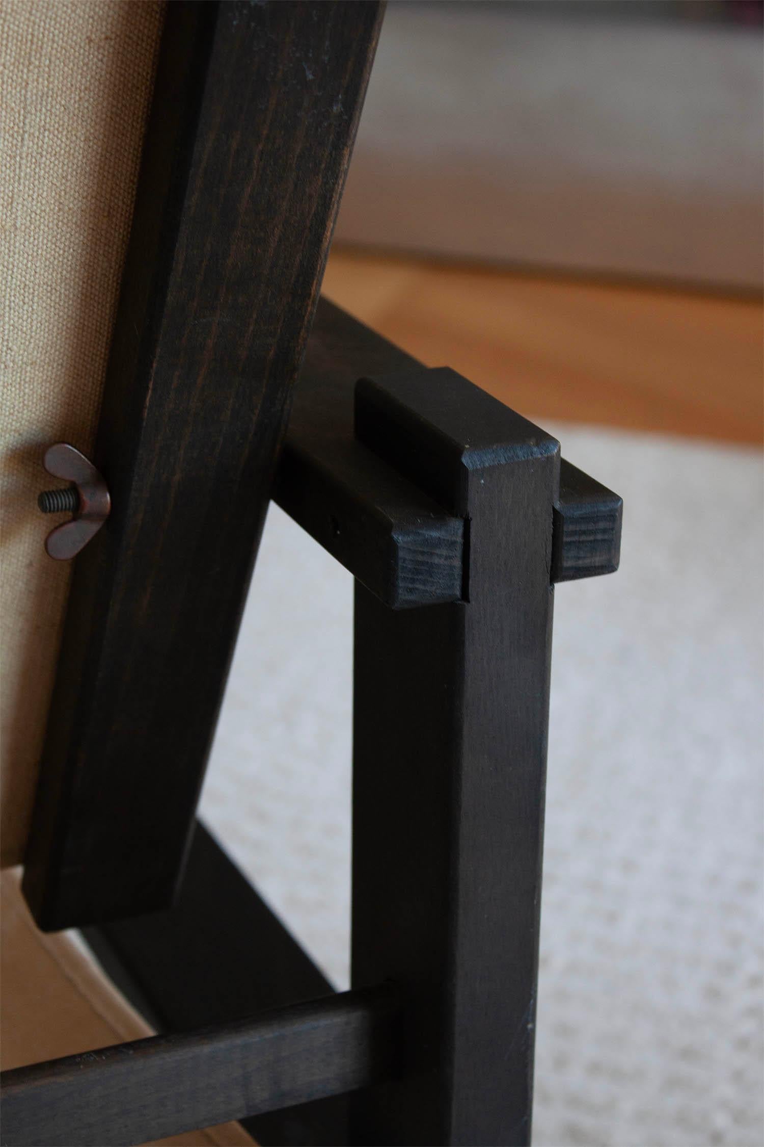Chaise Safari du modernisme allemand dans le style de chaise fermier en vente 7