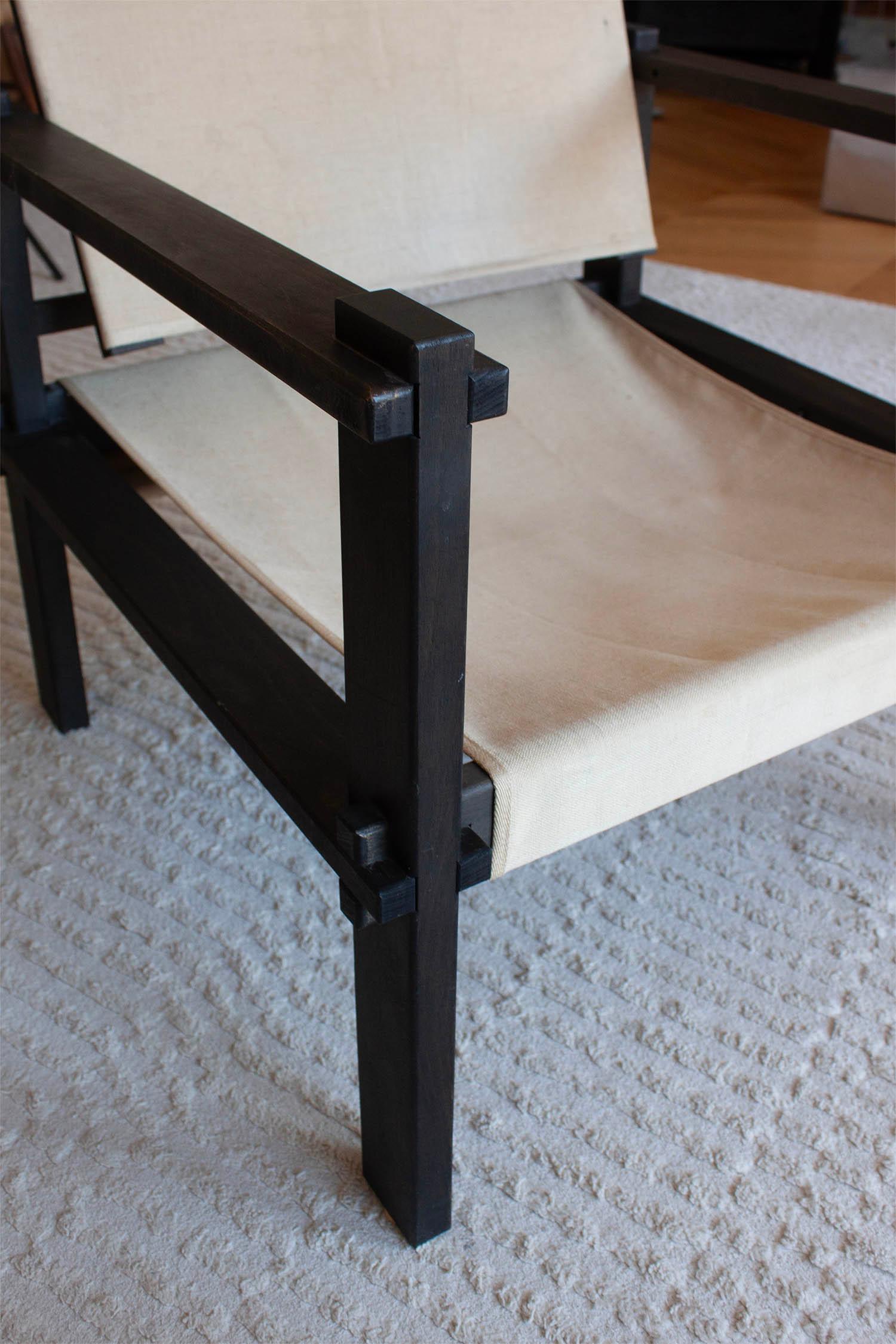 Chaise Safari du modernisme allemand dans le style de chaise fermier en vente 9