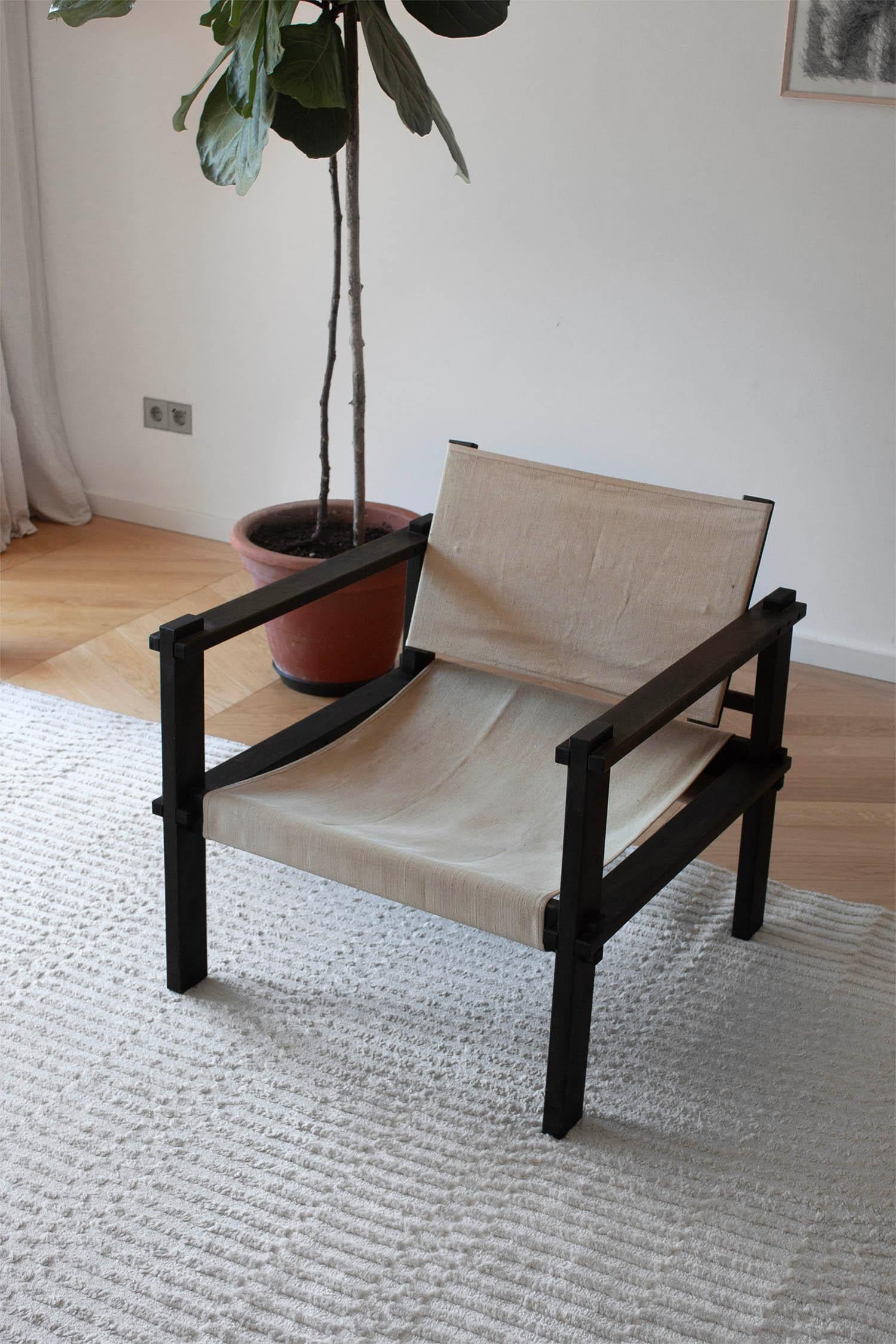 20ième siècle Chaise Safari du modernisme allemand dans le style de chaise fermier en vente