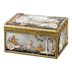 German Mother of Pearl Snuff Box